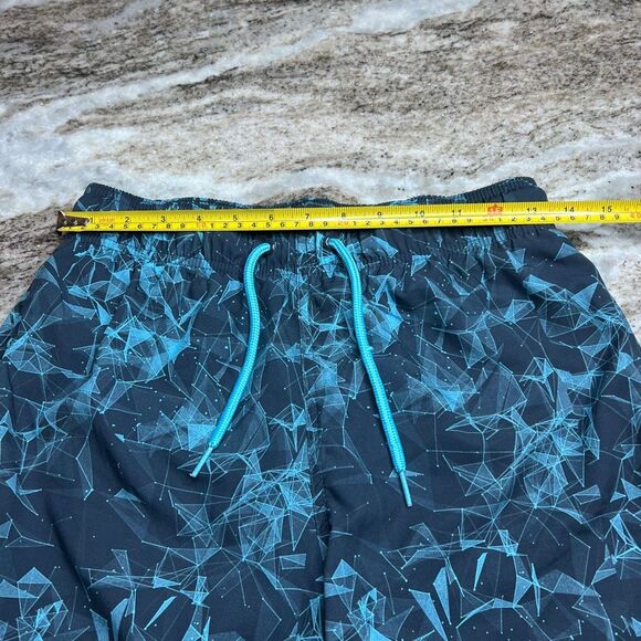 George, Geometric Novelty Print 6" Swim Trunks with Stretch, Men's Small (28-30) - Picture 3 of 11